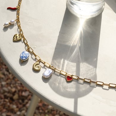 Ins Style Heart Stainless Steel Gold Color Waist Chains h5 Picture4