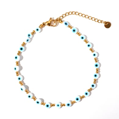Classic Series Eye Resin Gold Color Women's Beaded Necklaces h5 Picture6