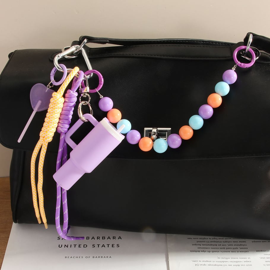 1 Piece Simple Series Sweet Beads Water Cup Women's Bag Charms Picture4