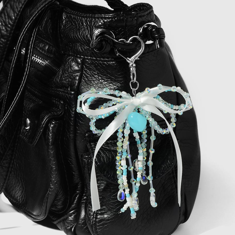 Sweet Beaded Bow Bag Charms Picture4