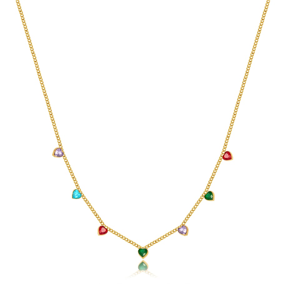 1 pieza de collar de cadena simple de acero inoxidable para mujer Imagen6