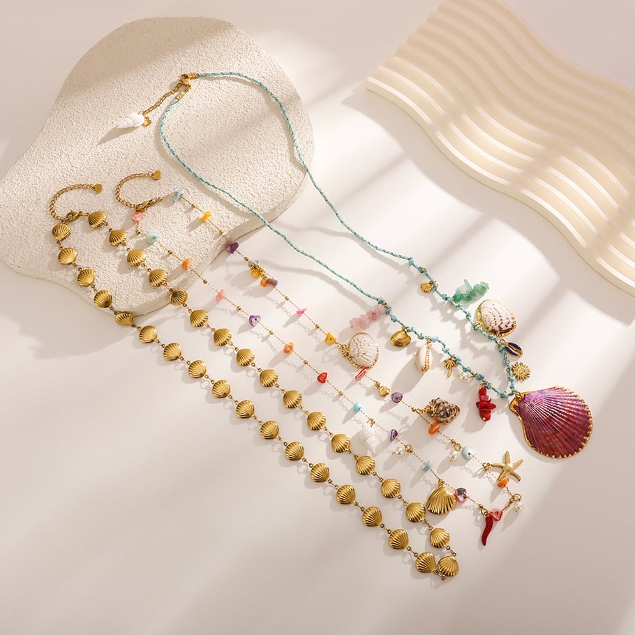 1 Piece Designable Ocean Stainless Steel Shell Women's Waist Chains Picture4