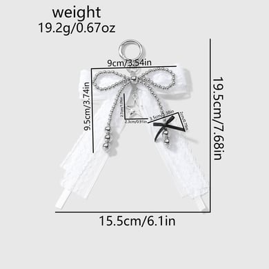 Taschenanhänger mit Perlen und Schleife h5 Bild6