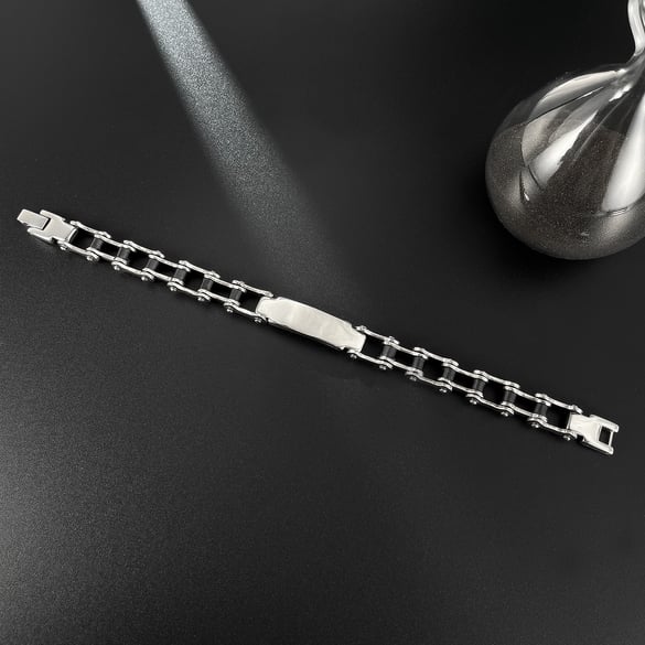 1 Piece Industrial Series Mechanical Stainless Steel Men's Bracelets 2