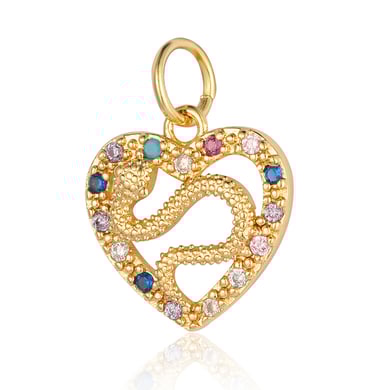 Heart Copper Gold Color Pendants h5 