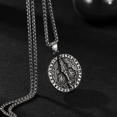 Vintage Sword Stainless Steel Men's Necklaces h5 Picture4