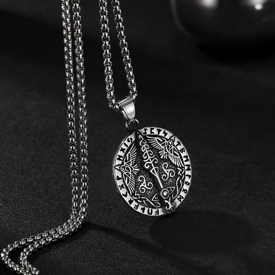 Vintage Sword Stainless Steel Men's Necklaces Picture4