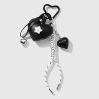 1 black heart keychain Picture2