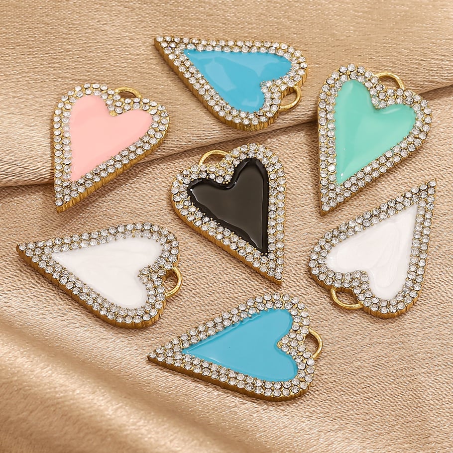1 Piece Vivid Heart Shape Stainless Steel Women's Pendants Picture4
