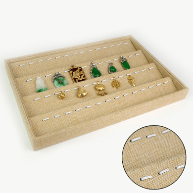 1 Piece Flax Display Box Jewelry Box h5 Picture2