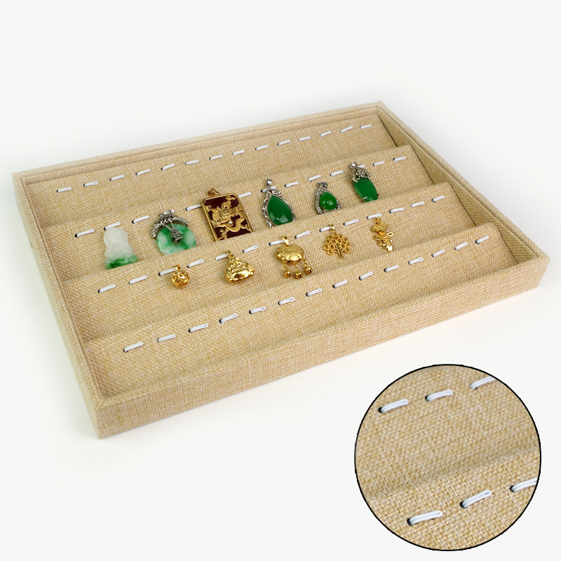 1 Piece Flax Display Box Jewelry Box h5Picture2
