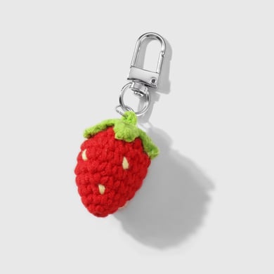 1 Piece Sweet Woolen Flower Strawberry Heart Bag Charms h5 Picture8