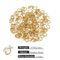 Gold open egg-shaped ring 0.7x4.5x6 Picture16