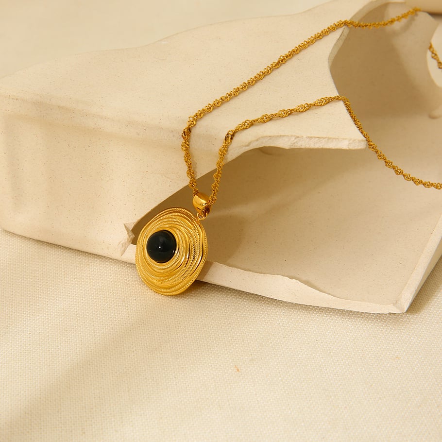 Simplicity Series Gold Color Stainless Steel Women's Earrings Picture4