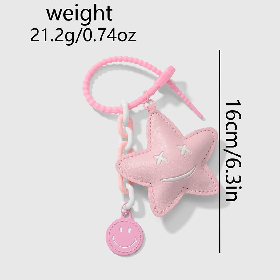Sweet Leather Heart Bag Charms Picture2