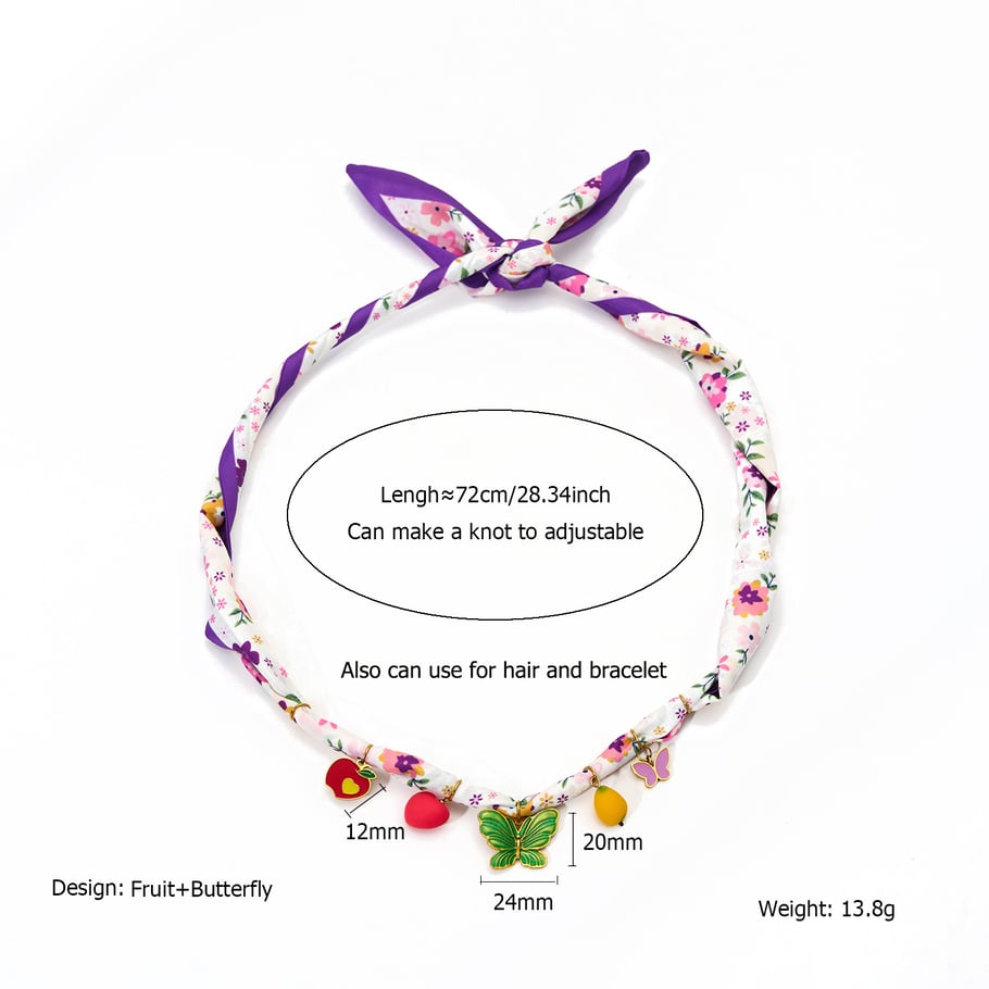 Tropical Series Colorful Flower Stainless Steel Gold Color Women's Pendant Necklaces Picture2
