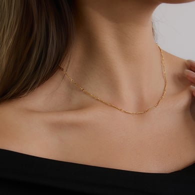 1 Piece Chain Stainless Steel Gold Color  Women's DIY Chain Necklaces h5 Picture4