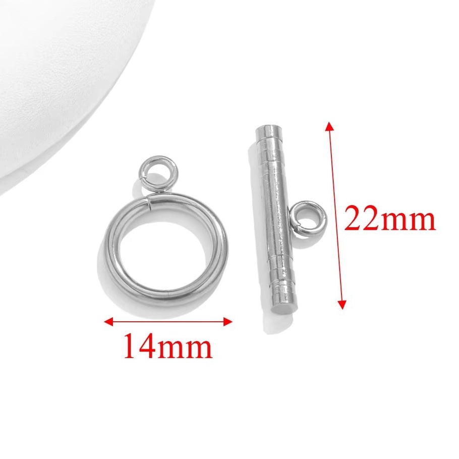 1 Stück DIY O&T Form Verschluss Edelstahl Gold Farbe Damen Anhänger 