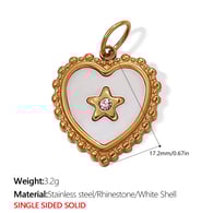 PJ309WEG White Shell Gold Pendant/8 Picture4