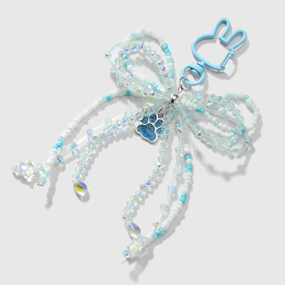 Sweet Beaded Bow Bag Charms Picture6