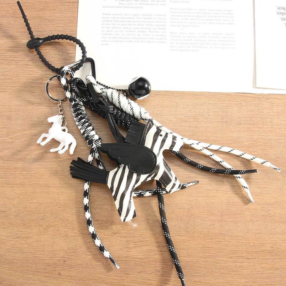 1 Piece Simple Series Daily Animal Zebra PU Women's Bag Charms Picture5