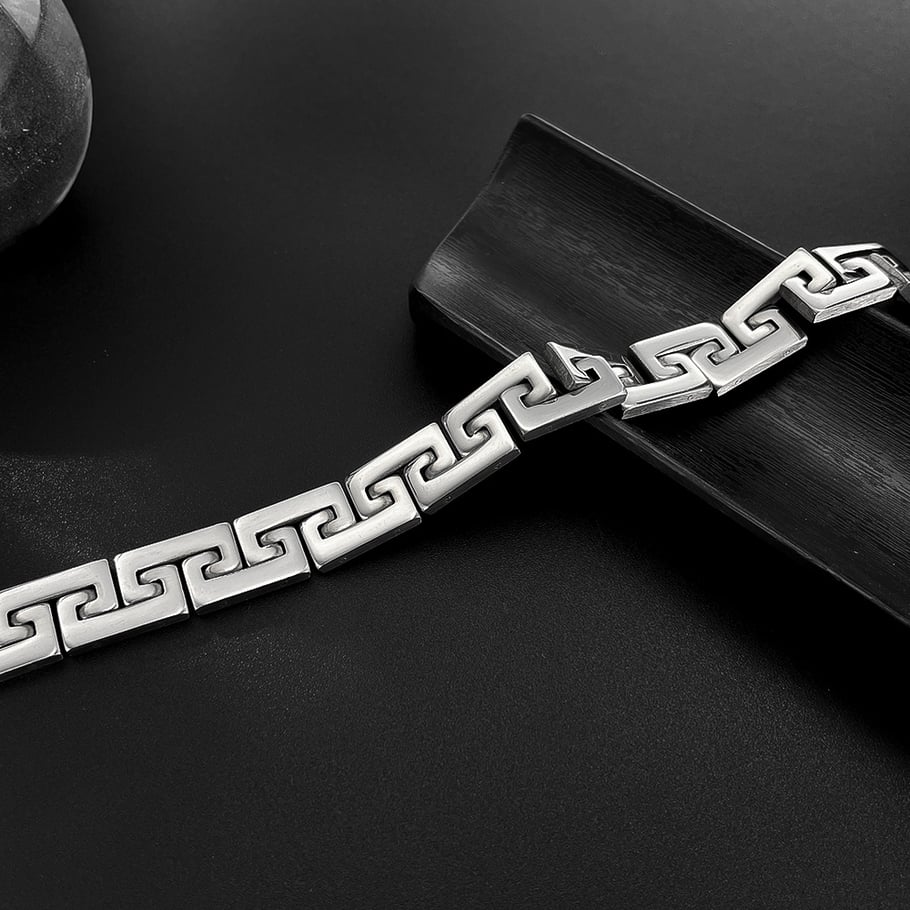 1 Piece Industrial Series Rock Geometric Stainless Steel Men's Bracelets Picture6