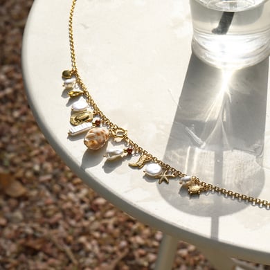 Ins Style Stainless Steel Gold Color Shell Waist Chains h5 Picture6