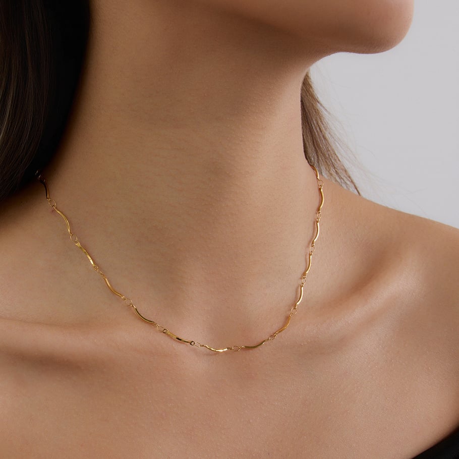 1 Piece Chain Stainless Steel Gold Color  Women's DIY Chain Necklaces Picture4
