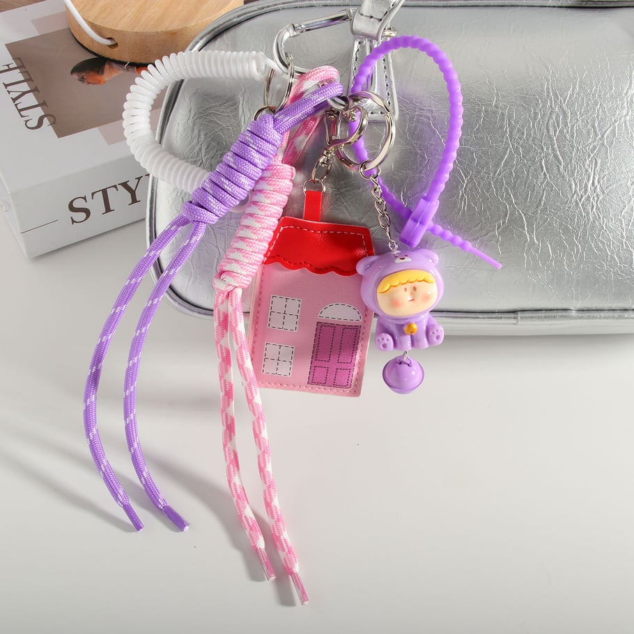 1 Piece Romantic Series Sweet Bow Knot PU Women's Bag Charms 
