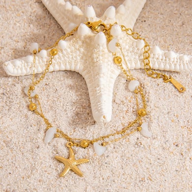 Marine Chic Stainless Steel Gold Color Women's Charm Bracelets h5 Picture3