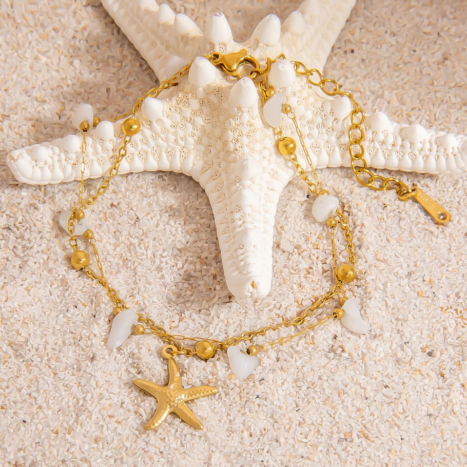 Marine Chic Stainless Steel Gold Color Women's Charm Bracelets Picture3