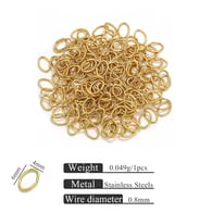 Golden egg-shaped ring 0.8*4*6 Picture11