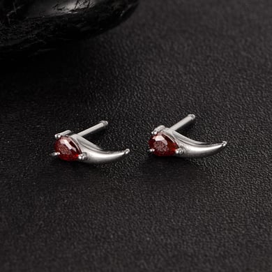 1 Piece Delicate Series Wolf Tooth Shape Stainless Steel Men's Earrings h5 Picture5