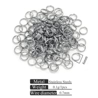 Steel double layer key ring-0.6*7 Picture2