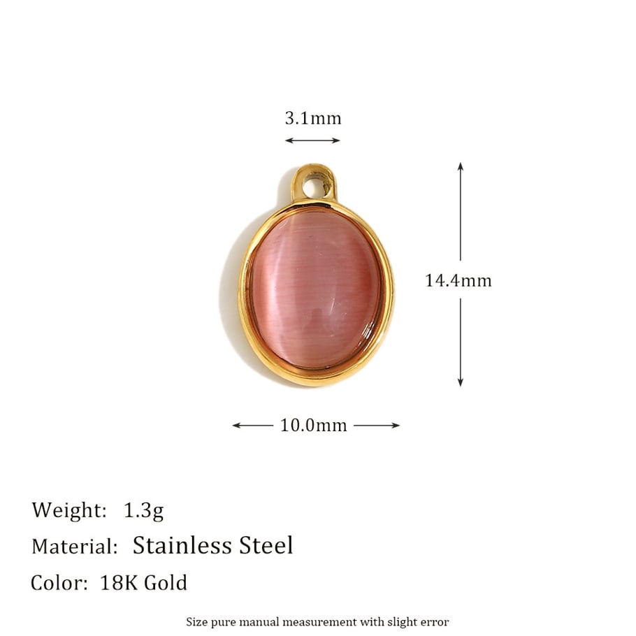 Premium Feeling Airy Pink Stainless Steel DIY Accessories