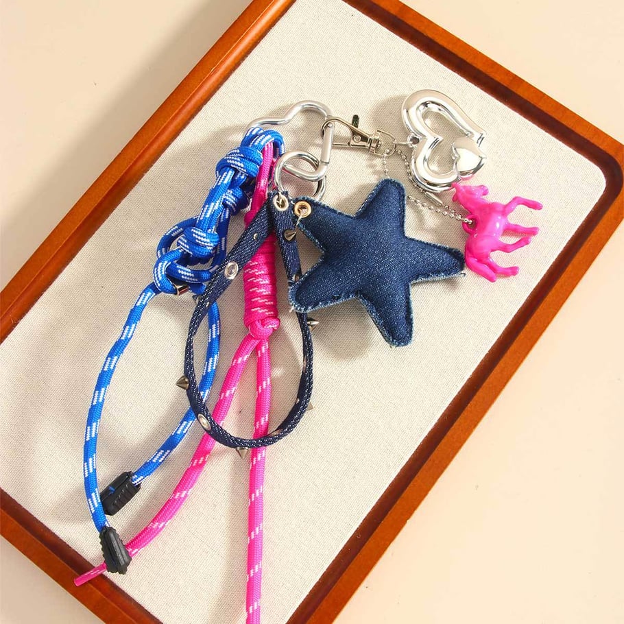 1 Piece Simple Series Daily Star Fabric Women's Bag Charms Picture4