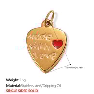 PJ307RDG Red Drop Oil Gold Pendant/8 Picture2