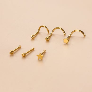 1 Piece Exquisite Star Shape Women's Nose Stud h5 Picture6
