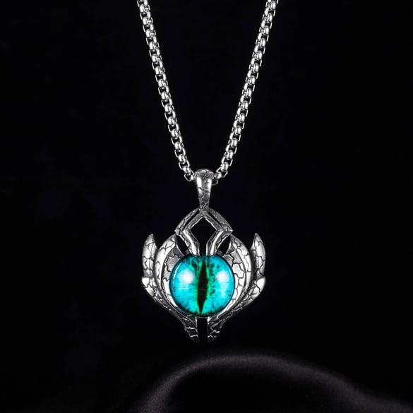 1 Piece Demon's Eye Stainless Steel Men's Necklaces
