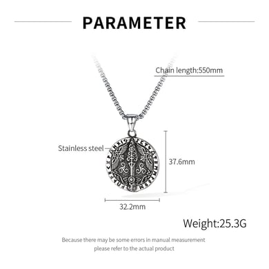 Vintage Sword Stainless Steel Men's Necklaces h5 Picture8