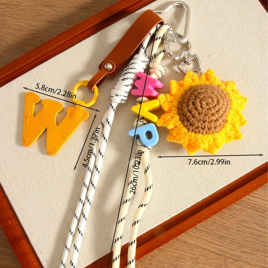1 Piece Simple Series Sweet Sunflower Women's Bag Charms Picture5