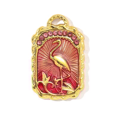 Chic Flamingo Stainless Steel Gold Color Pendants h5 Picture4