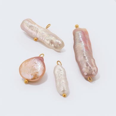 Glamorous Fresh Water Pearl Geometric Stainless Steel Women's Pendants h5 Picture4
