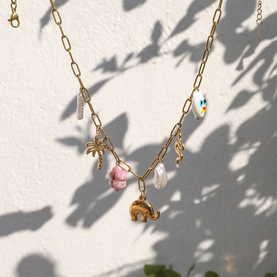 Ins Style Elephant Stainless Steel Gold Color Pendant Necklaces h5 Picture5