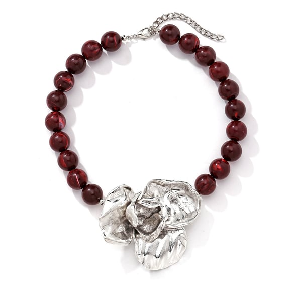 1 stuk Simple Series Retro Flower Alloy dames kralenkettingen 2