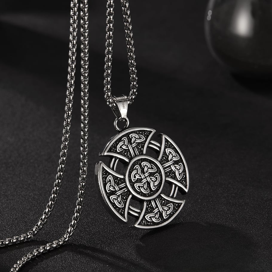 Sleek Celtic knot Stainless Steel Men's Necklaces Picture4
