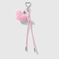 1 pink heart keychain 