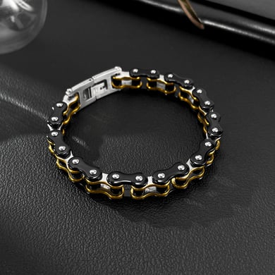 1 Piece Colorful Chain Stainless Steel Men's Bracelets h5 Picture4
