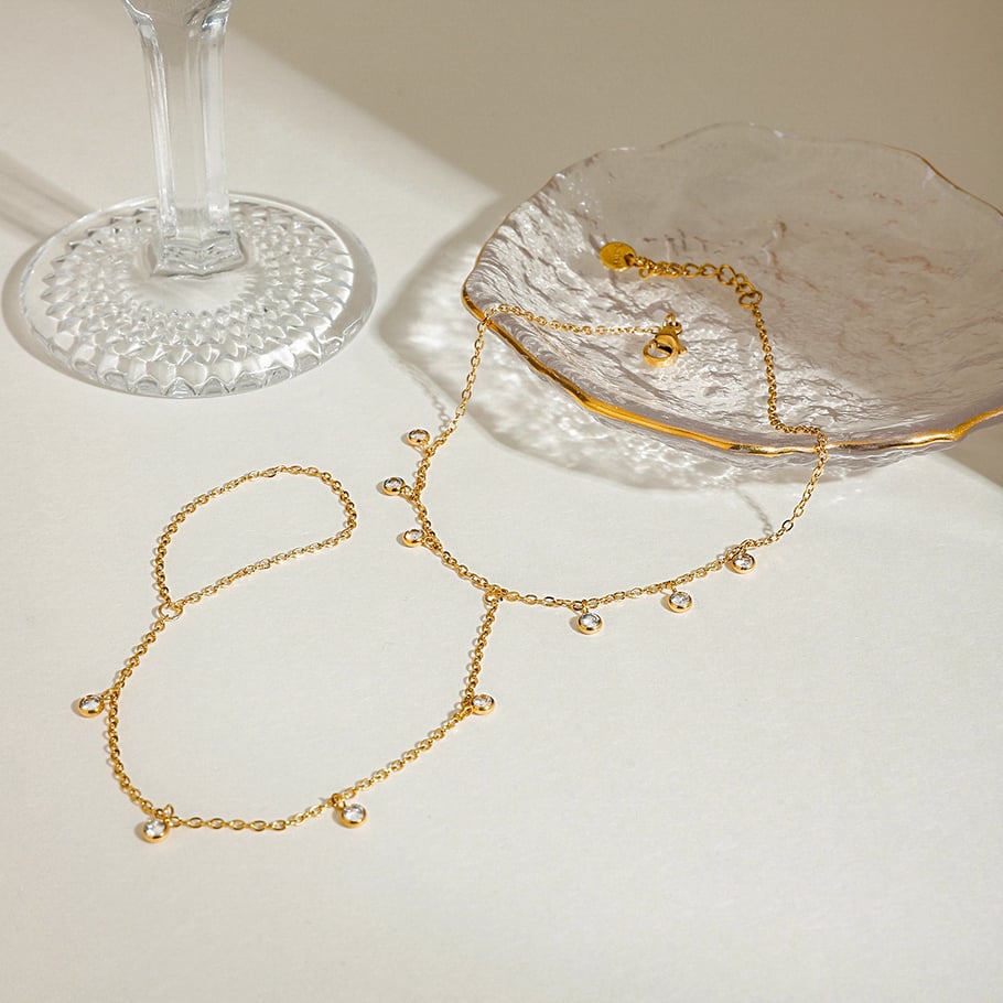 Simple Stainless Steel Gold Color Anklets Picture5
