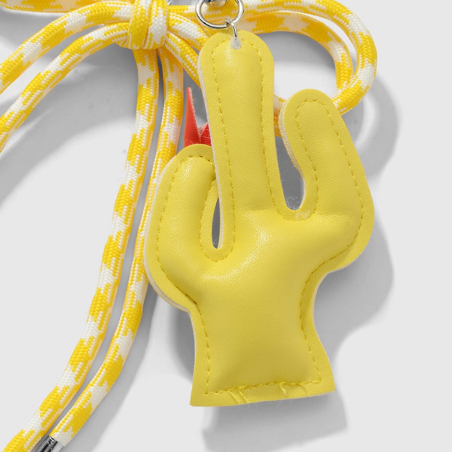 Cute Cactus Bow Knot Bag Charms Picture7